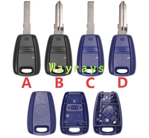 For Fiat key shell which can put TPX long chip with round logo place