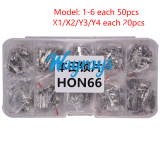For Honda HON66 lock wafer,1-6 half type each model 50pcs,X1,X2,Y3,Y4 each 20pcs, total 380pcs