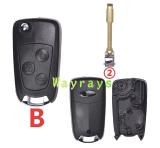 For Ford key shell with oval logo place