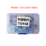 For Toyota TOY48 internal milling lock wafer,1,3,5 each model 50pcs, total 150pcs