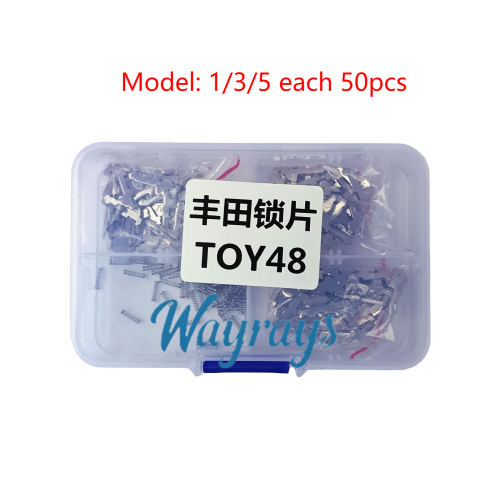 For Toyota TOY48 internal milling lock wafer,1,3,5 each model 50pcs, total 150pcs