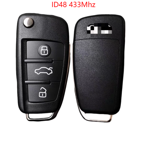 Original for Audi A1 Q3 ID48 chip with 434mhz unkeyless/keyless 3 button remote key,please choose