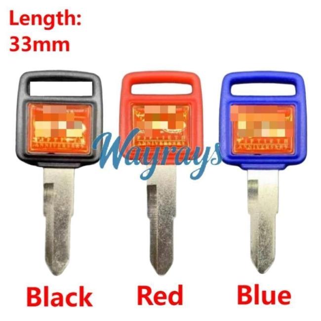 [Length:33mm] [with logo] For Honda motorcycle key shells,please choose the color