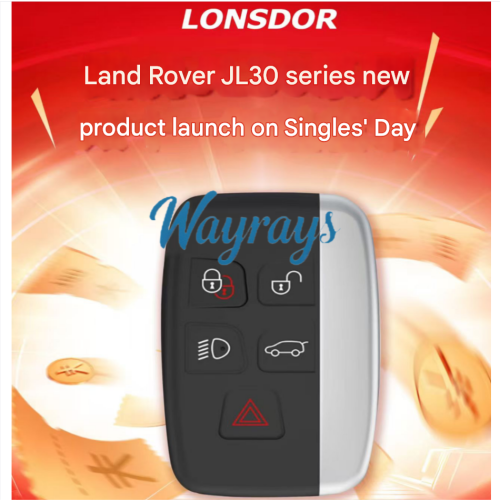 2026 New Lonsdor 2010-2018 for LandRover & Jaguar Universal JL30 Smart Key ID49 315MHz /433MHz 2-in-1 model