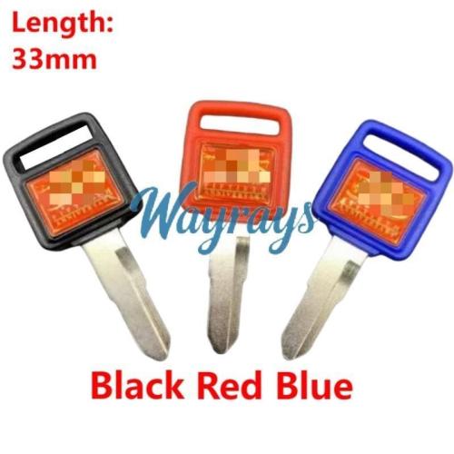[Length:33mm] [with logo] For Honda motorcycle key shells,please choose the color
