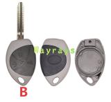 For Toyota key shell with oval logo place