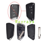 For VW golf7 modified key shell with round logo place