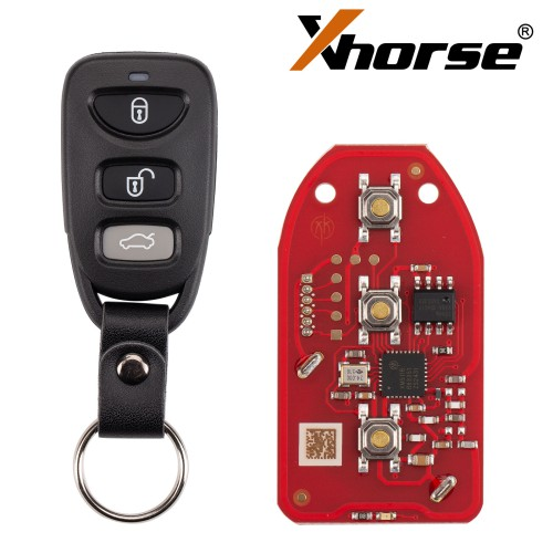 XKHY21EN Xhorse Second Generation 3+1 button universal wired remote key,Replace XKHY01EN