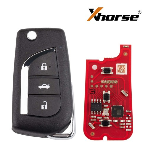 XKTO20EN Xhorse Second Generation 3 button universal wired remote key,Replace XKTO00EN