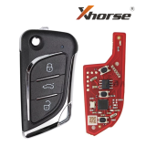 XKLKS2EN Xhorse Second Generation 3 button universal wired remote key,Replace XKLKS0EN