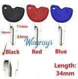 [No logo] [Length:34mm] For Piaggio Medley motorcycle key shells,please choose the color