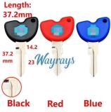 [With logo] [Length:37.2mm] For Piaggio SR300 SR250 APR300T-VNEXUS250 motorcycle key shells,please choose the color