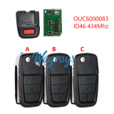 For Chevrolet Holden Commodore Pontiac ID46 chip 434mhz remote key
