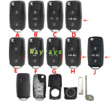 For VW 202AD model after 2011 key shell with round logo place
