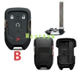 For Chevrolet key shell  with OEM logo place