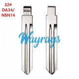 （22#） DA34/NSN14 blade,for Nissan Tiida, Livina, Teana, Sunny, Opel, etc.