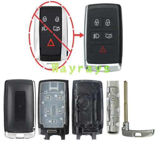 For Landrover key shell with rectangle logo place