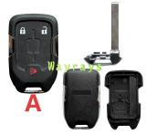 For GMC key shell  with OEM logo place