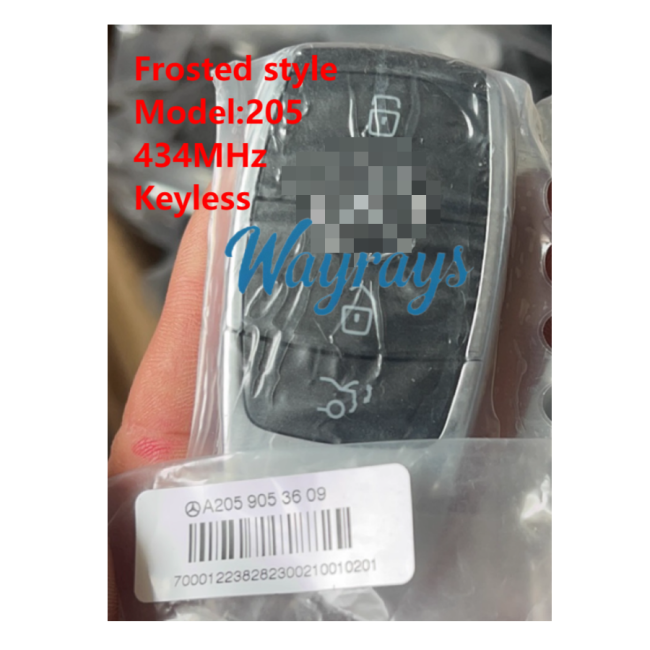 Original for Benz 205 with 434mhz keyless 3 button remote key,Currently, device programming is not supported; it is only for locksmith repair or porting purposes
