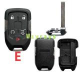 For GMC key shell  with OEM logo place