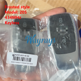 Original for Benz 205 with 434mhz keyless 2 button remote key,Currently, device programming is not supported; it is only for locksmith repair or porting purposes