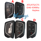 Original for Cadillac ATX/XTS/CT5 ID49 chip with ASK 434mhz keyless remote key