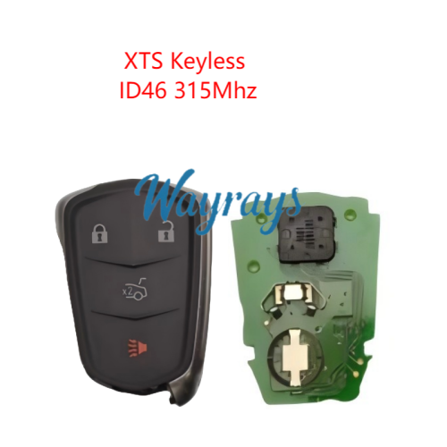 Original for Cadillac XTS ID46 chip 315mhz keyless 3+1 button remote key
