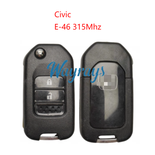 Original for Honda Civic E-46 chip with 315mhz 2 button remote key