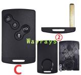 For Renault Clio 4 key shell  without logo