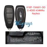 Original for Ford K1BT-15K601-DD E-4D83 chip with 434mhz keyless 3 button remote key