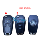 Original for Holden ID46 chip with 434mhz 2/3 button remote key