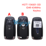 Original for Ford HS7T-15K601-DD A2C93142104 ID49 chip 434mhz keyless 2/3 button remote key