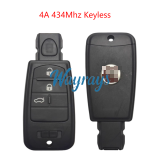 Original for Fiat Viaggio Freemont 4A chip with 434mhz keyless 3 button remote key,with aftermarket shell