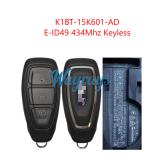 Original for Ford K1BT-15K601-AD E-ID49 chip with 434mhz keyless 3 button remote key
