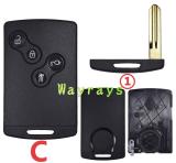 For Renault Clio 4 key shell  without logo