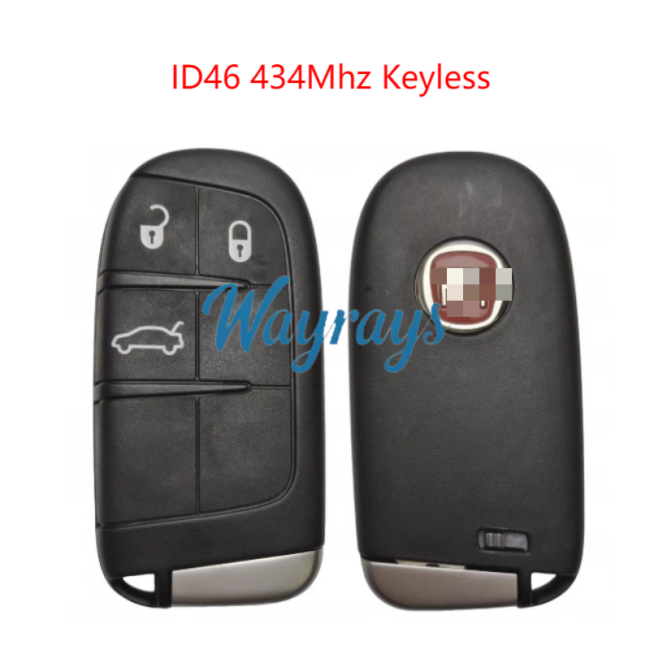 Original for Fiat Viaggio Freemont Ottimo  ID46 chip Original for Fiat Viaggio Freemont Ottimo  ID46 chip PCF7945A/7953A with 434mhz keyless 3 button remote key with 434mhz keyless 3 button remote key