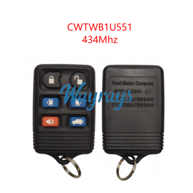 Original for Ford CWTWB1U551 434mhz 5+1 button remote key,no chip
