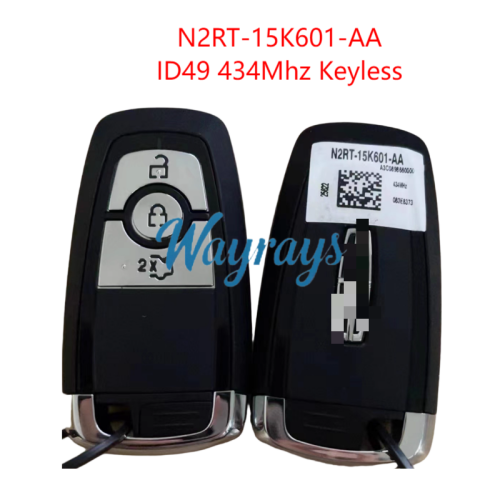 Original for Lincoln N2RT-15K601-AA ID49 chip with 434mhz keyless 3 button remote key