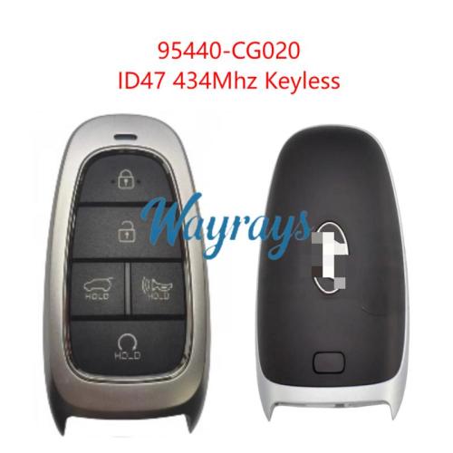 Original for Hyundai 95440-CG020 ID47 chip 434mhz keyless 5 button remote key
