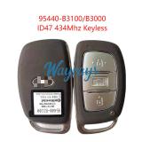 Original for Hyundai 95440-B3100/B3000 ID47 chip 434mhz 3 button remote key