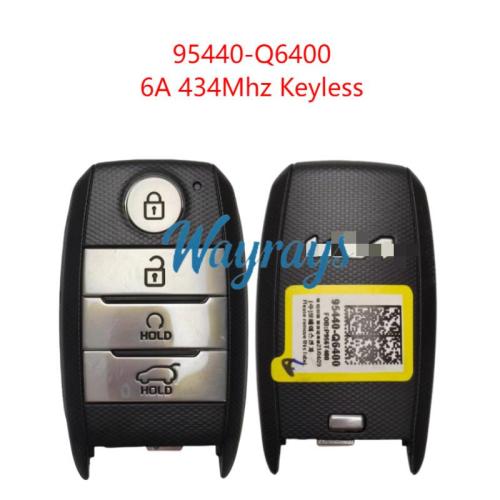 Original for Kia 95440-Q6400 6A chip 434mhz keyless 4 button remote key