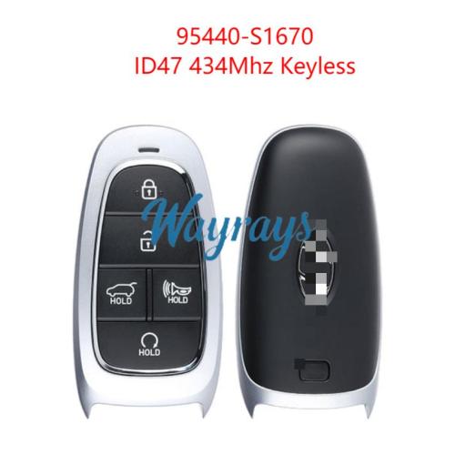 Original for Hyundai 95440-S1670 ID47 chip 434mhz keyless 5 button remote key