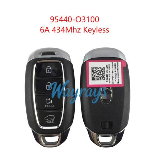 Original for Hyundai 95440-O3100 6A chip 434mhz keyless 4 button remote key