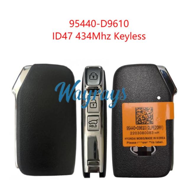 Original for Kia 95440-D9610 ID47 chip 434mhz keyless 3 button remote key