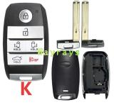 For Kia K4 key shell with oval logo place,some button's MOQ is 5pcs, pls confrim with the sales.