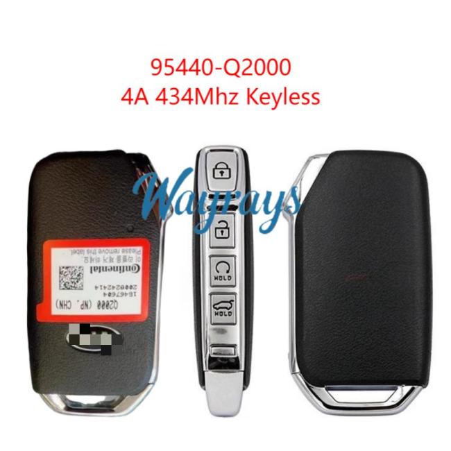 Original for Kia 95440-Q2000 4A chip 434mhz keyless 4 button remote key