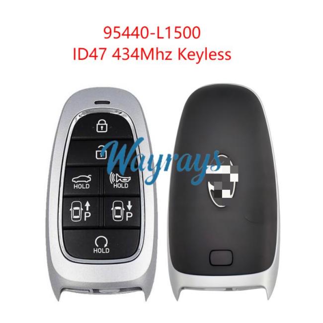 Original for Hyundai 95440-L1500 ID47 chip 434mhz keyless 7 button remote key