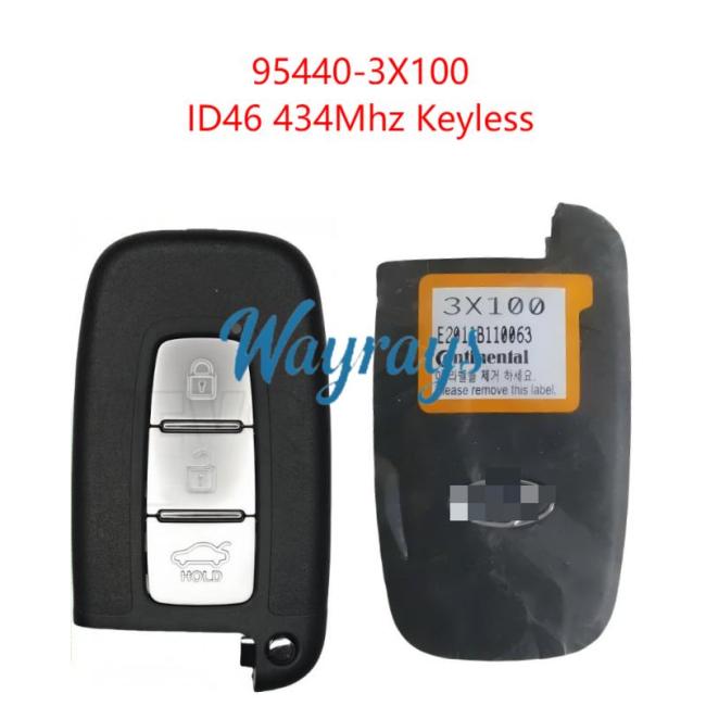 Original for Hyundai 95440-3X100 ID46 chip 434mhz keyless 3 buttton remote key