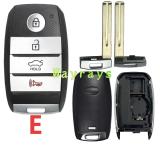 For Kia K4 key shell with oval logo place,some button's MOQ is 5pcs, pls confrim with the sales.