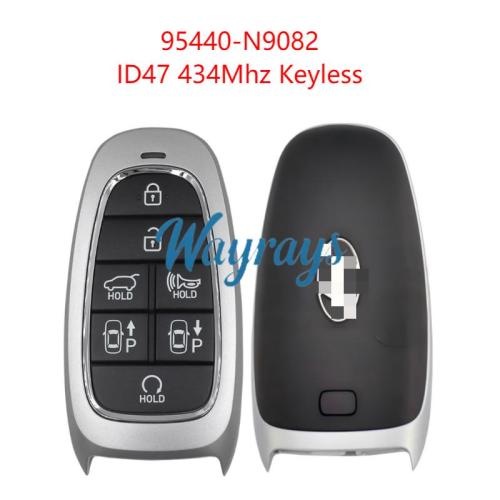 Original for Hyundai 95440-N9082 ID47 chip 434mhz keyless 7 button remote key